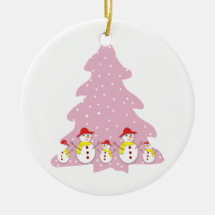 Dejemos que nieve personalizado adorno de Navidad