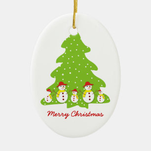 Dejemos que nieve personalizado adorno de Navidad