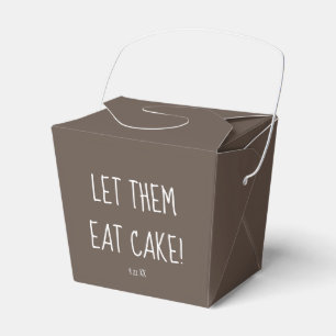 Dejen Que Coman Pasteles Boda Se Lleven Cajas A Ca