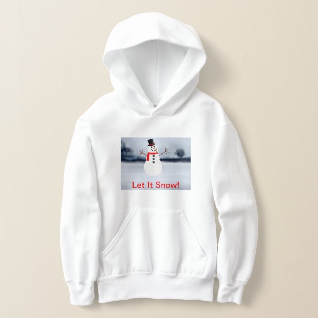 Déjenlo que nieva la hoodie de pullover del niño (Distribución )