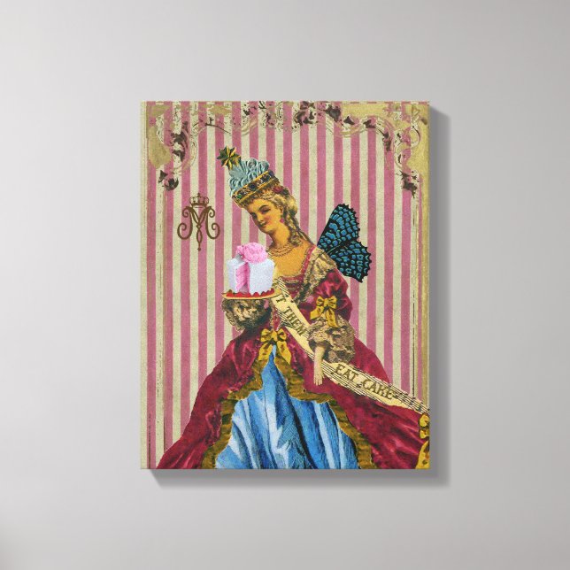 Déjenlos Comer Pastel ~ Lienzo Envuelto #14 (Anverso)