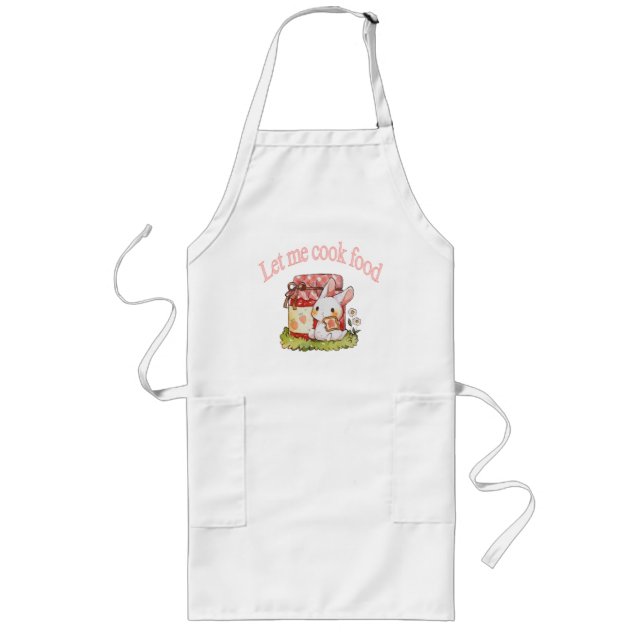 déjenme cocinar comida: delantal largo (Frente)