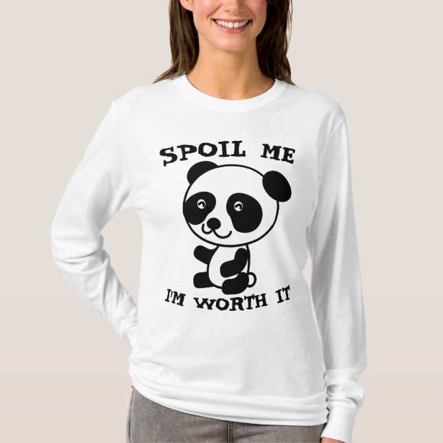 DÉJENME QUE VALE LA PENA, PANDA BEAR Camisetas (Anverso)