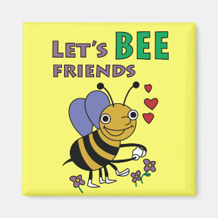 Déjenos imán de los amigos de la abeja