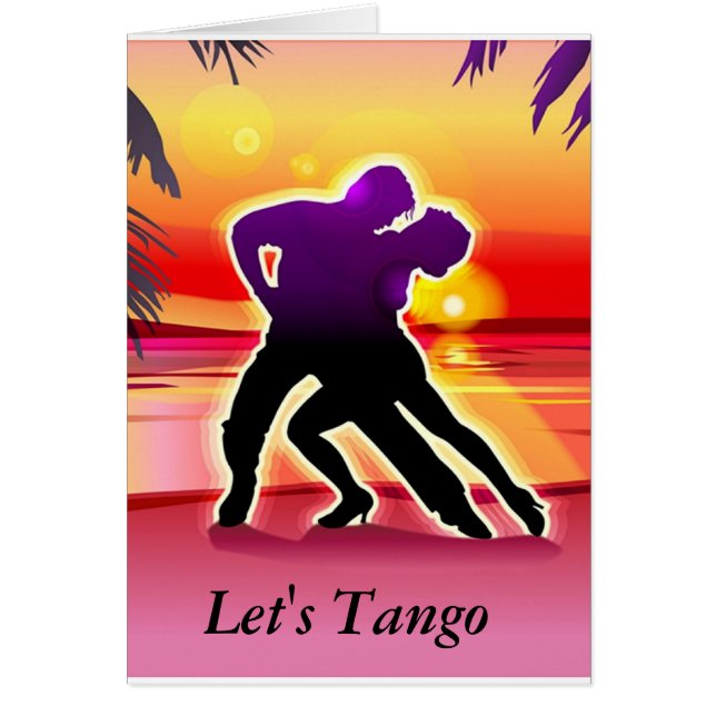 Déjenos tarjeta del tango (Frente)