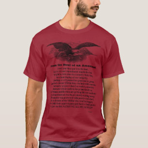 Del alma de una camiseta estadounidense