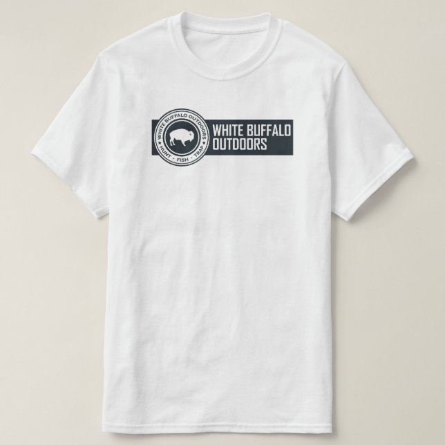 Del búfalo camisa blanca al aire libre (Diseño del anverso)