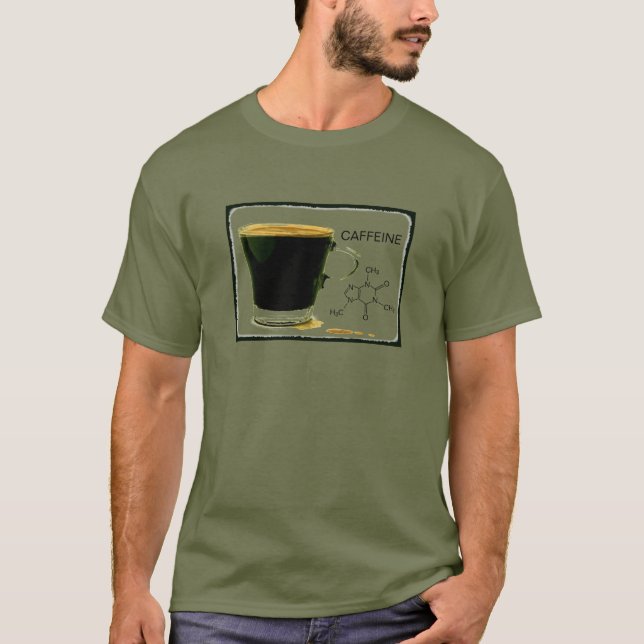 Del cafeína camiseta también (Anverso)