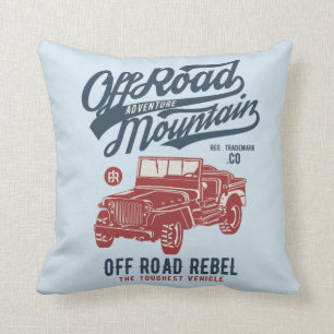 Del Cojín decorativo del jeep del camino