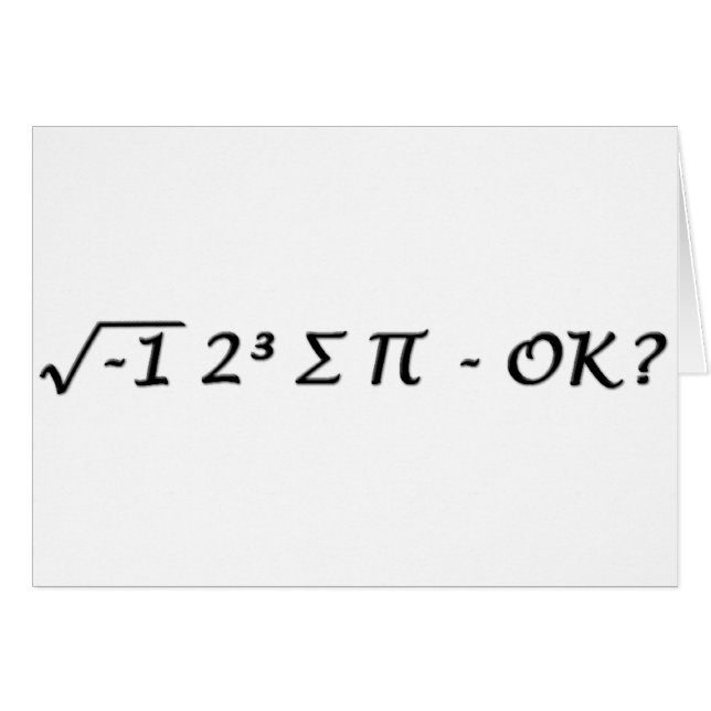 ¿∏ del ∑ del ³ √-1 2 - yo comí una cierta (Anverso (Horizontal))