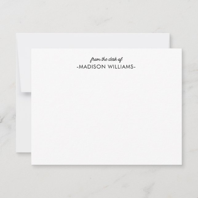 Del escritorio de la nota C de escritura negra mod (Anverso)