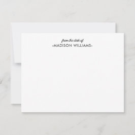 Del escritorio de la nota C de escritura negra mod