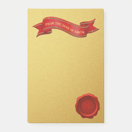 Del escritorio de las notas de post-it del oro de