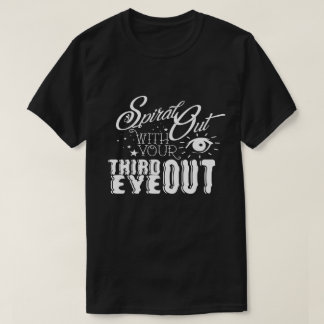 Del espiral camiseta básica hacia fuera -