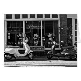 Del gancho la tarjeta de felicitación para arriba