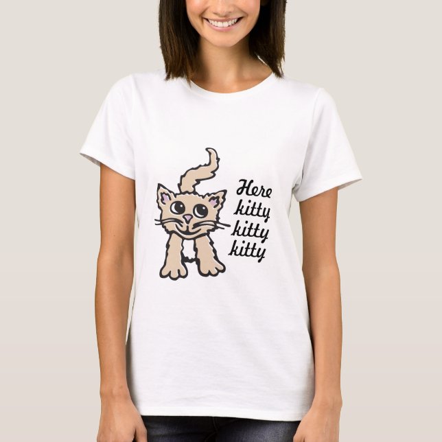 Del gatito del gato camiseta del gráfico del (Anverso)