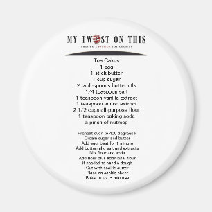 ™ del imán de la receta de la torta del té