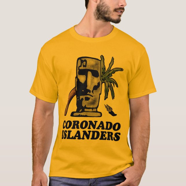 Del isleño de la pista camiseta básica del frente (Anverso)