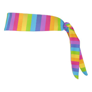 Del Lollipop del arco iris del lazo venda detrás