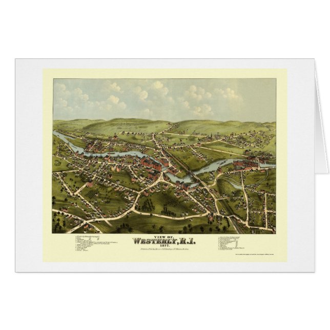 Del oeste, mapa panorámico de RI - 1877 (Anverso (Horizontal))