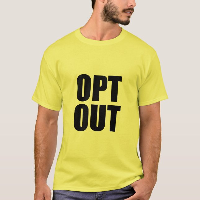 Del OPT camiseta HACIA FUERA (Anverso)