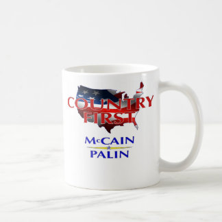 Del país taza 2008 de café de McCain Palin primero