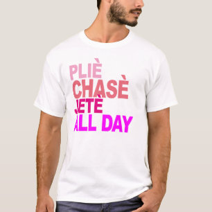 del plie del chasse de Jete camiseta B del ballet