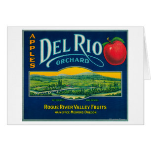 Del Rio Apple Crate LabelMedford, OR