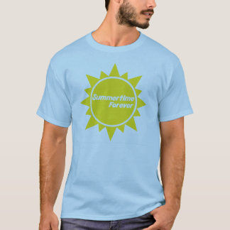 Del verano azul adulto de la camiseta para siempre