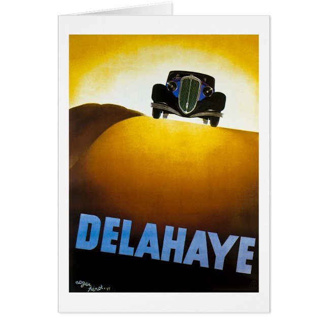 Delahaye - anuncio del vintage (Frente)