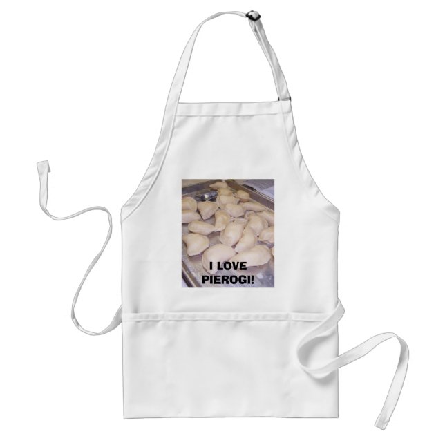 DELANTAL  ¡100_0585, AMO PIEROGI! (Frente)