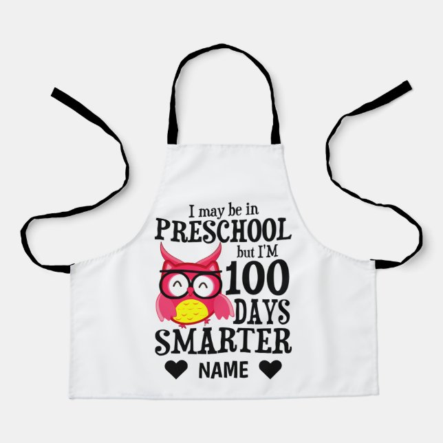 Delantal 100 días de escolaridad - Preescolar (Anverso)