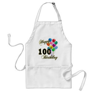 Delantal 100os regalos de cumpleaños y ropa felices del