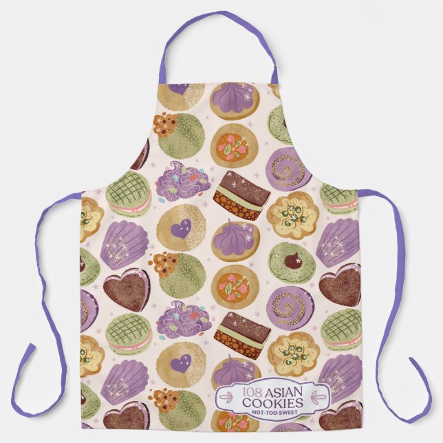 Delantal 108 Asian Cookies Apron designed by Katherine Juli (Anverso)