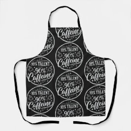 Delantal 10% Talento 90% Cafeína