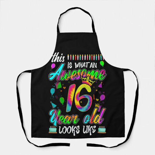 Delantal 16 Años Increíble Parece (Anverso)
