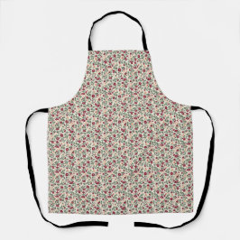Delantal 1940s Utility Floral Sprig Pattern