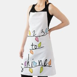 Delantal 1, 2, 3... Shine Baby