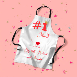 Delantal #1 Mom Love Personalized Apron