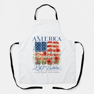Delantal 250º Aniversario USA Mujeres 4 de Julio América 25