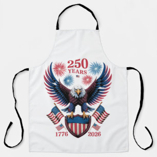 Delantal 250 aniversario 250 años EE. UU. 1776