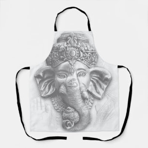 Delantal 3d Señor Ganesha - Om