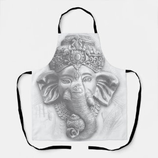 Delantal 3d Señor Ganesha - Om