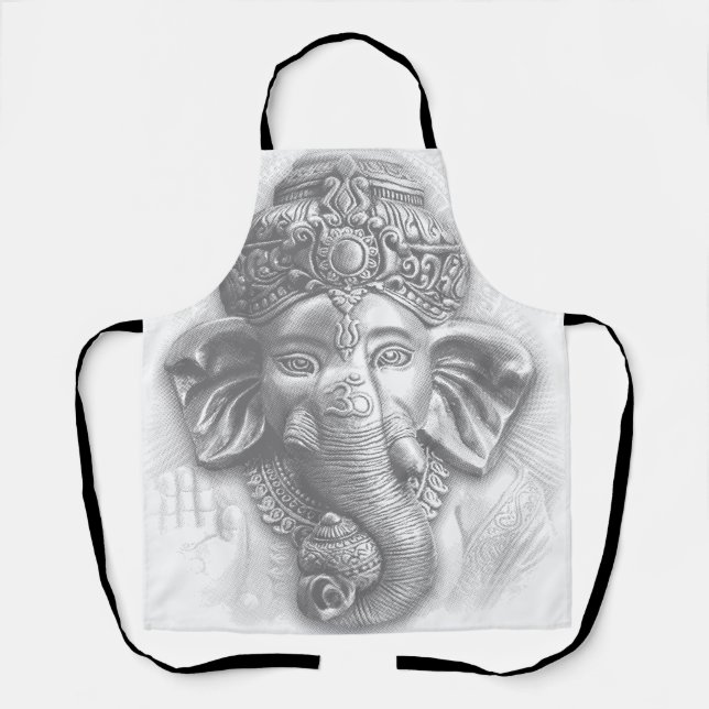 Delantal 3d Señor Ganesha - Om (Anverso)