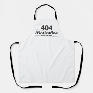 Delantal 404. ¡No Se Encuentra Motivación!