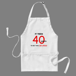 Delantal 40.º regalo de cumpleaños para hombres - Apron
