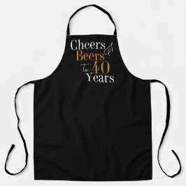 Delantal 40 Años y Cervezas Oro Negro