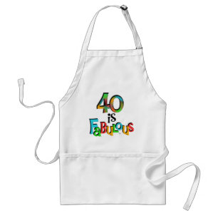 Delantal 40 es fabulosas camisetas y regalos de cumpleaños