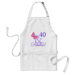 Delantal 40 Y Fabuloso Cumpleaños