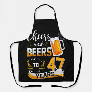 Delantal 47 Alegres Y Cervezas De Cumpleaños A 47 Años